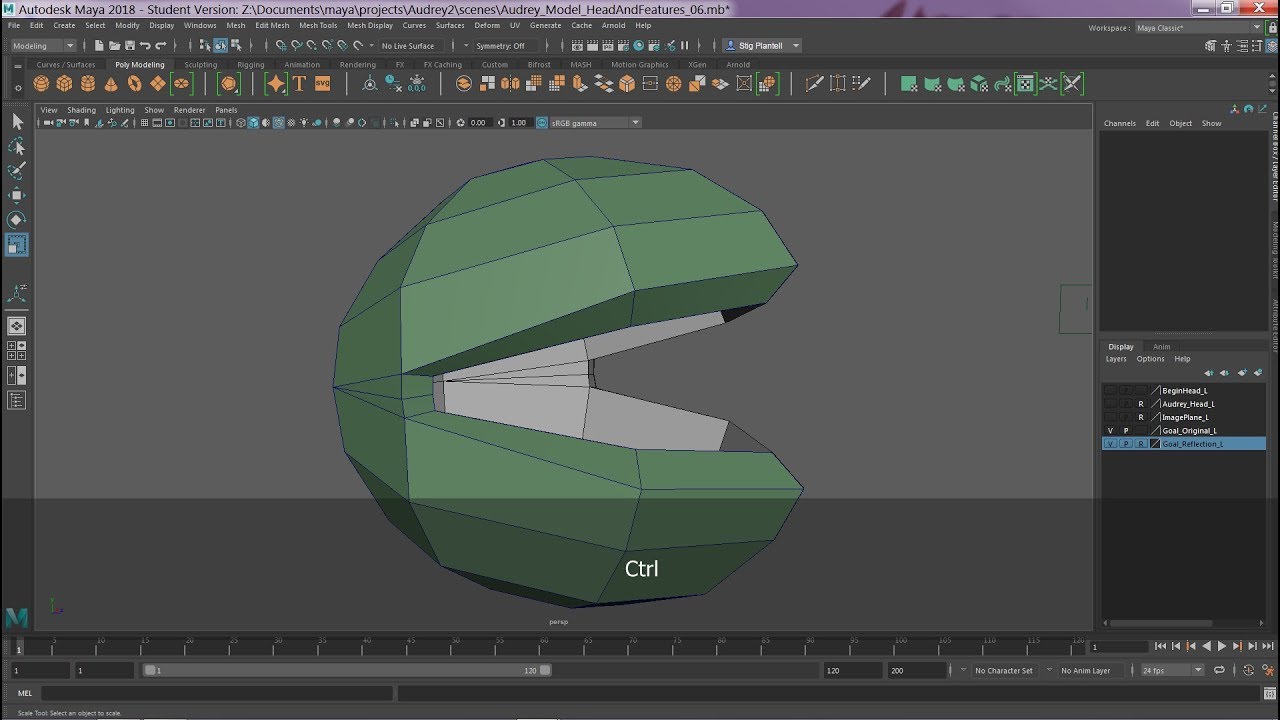 Audrey II - Maya Project Tutorial - Part 6 - Head Modeling