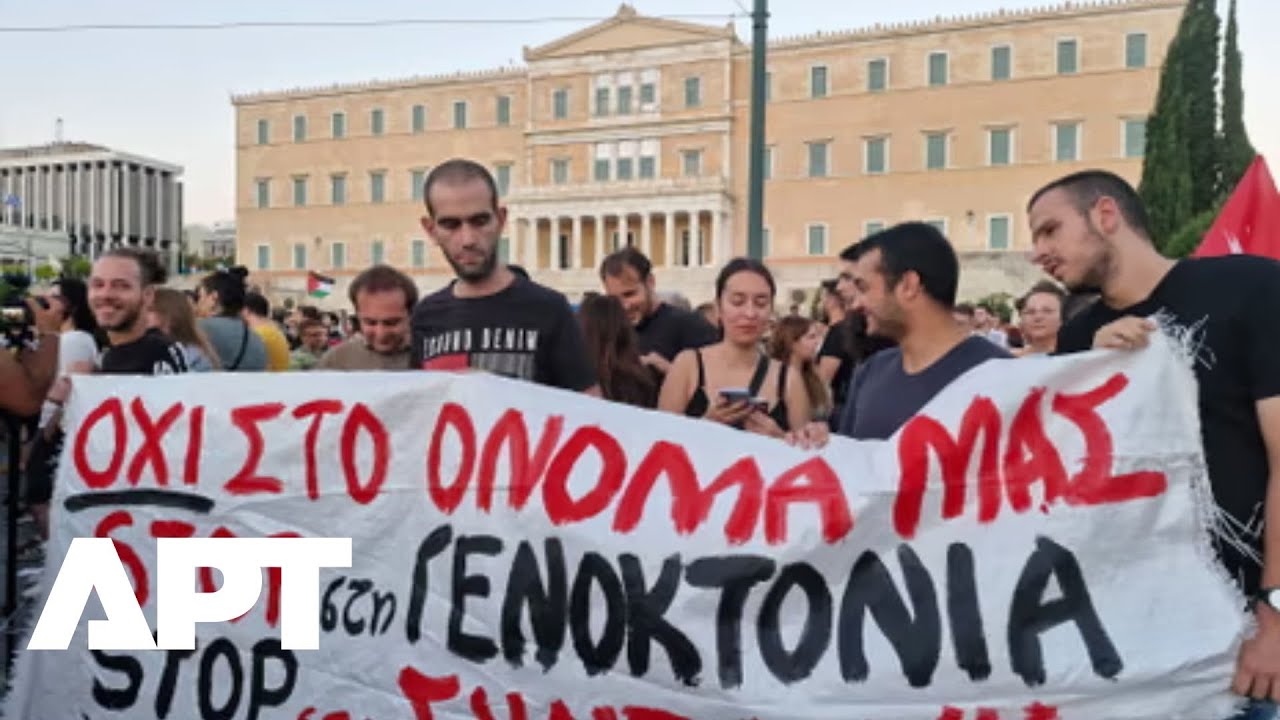‘Unwelcome Murderers’ – Thousands Protest Israeli Soldiers Vacationing in Greece Amid Gaza War | APT