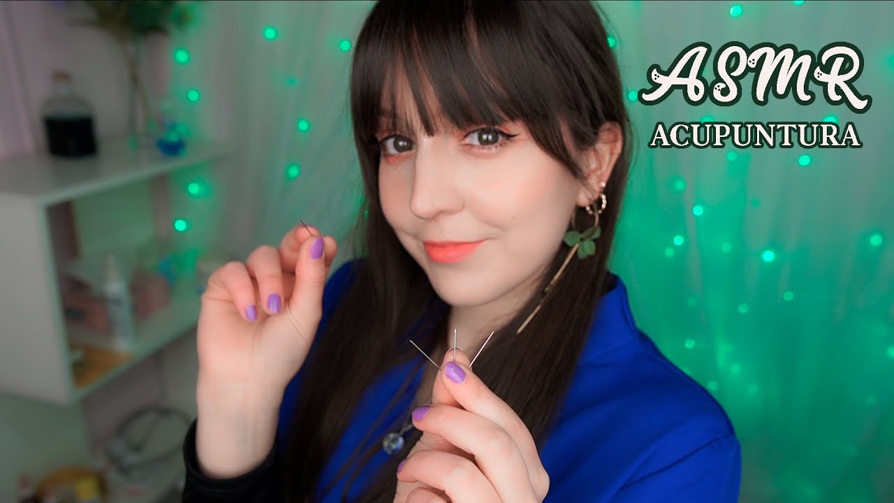⭐ASMR [Sub] Акупунктура лица для расслабления 💜 Мягкие, реалистичные звуки