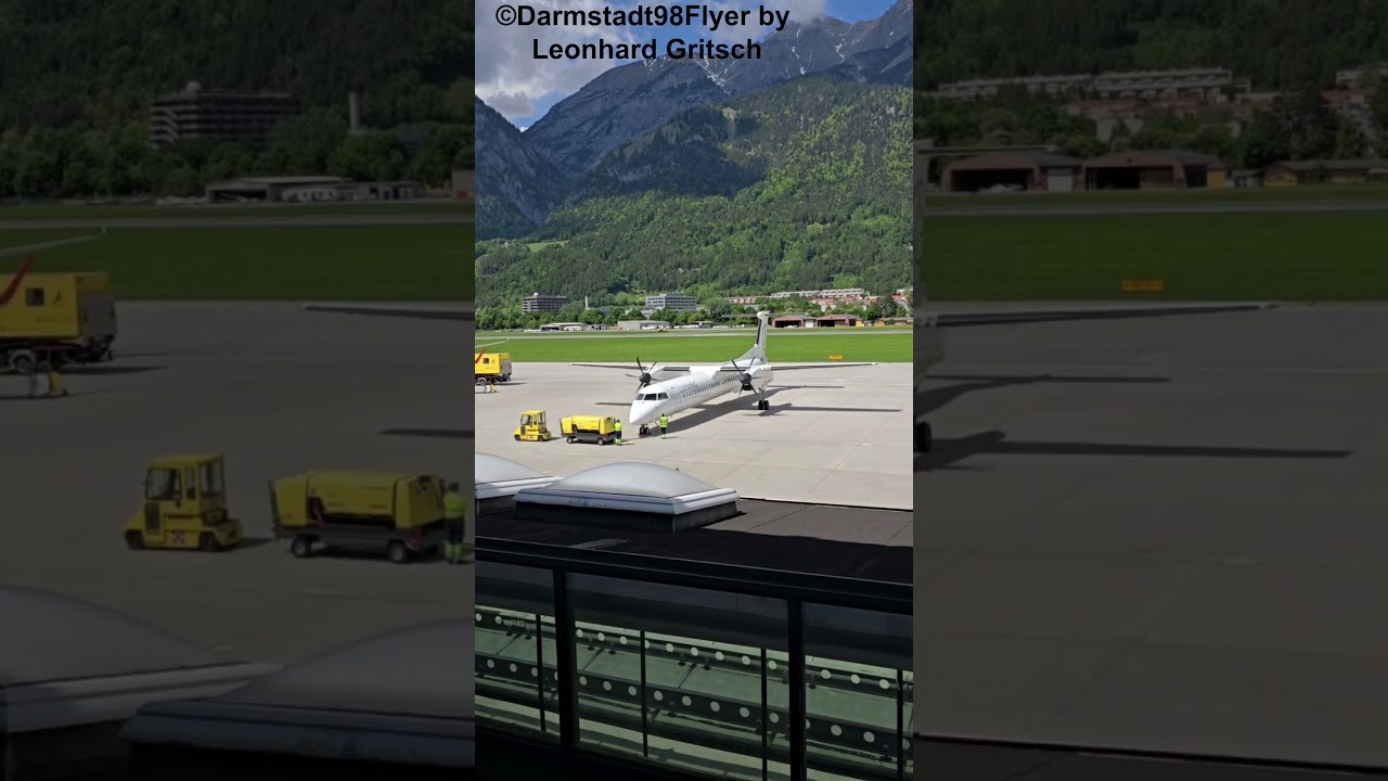Luxwing Dash Engine Start Innsbruck Airport #innsbruck #airport #planespotting #dash #propeller