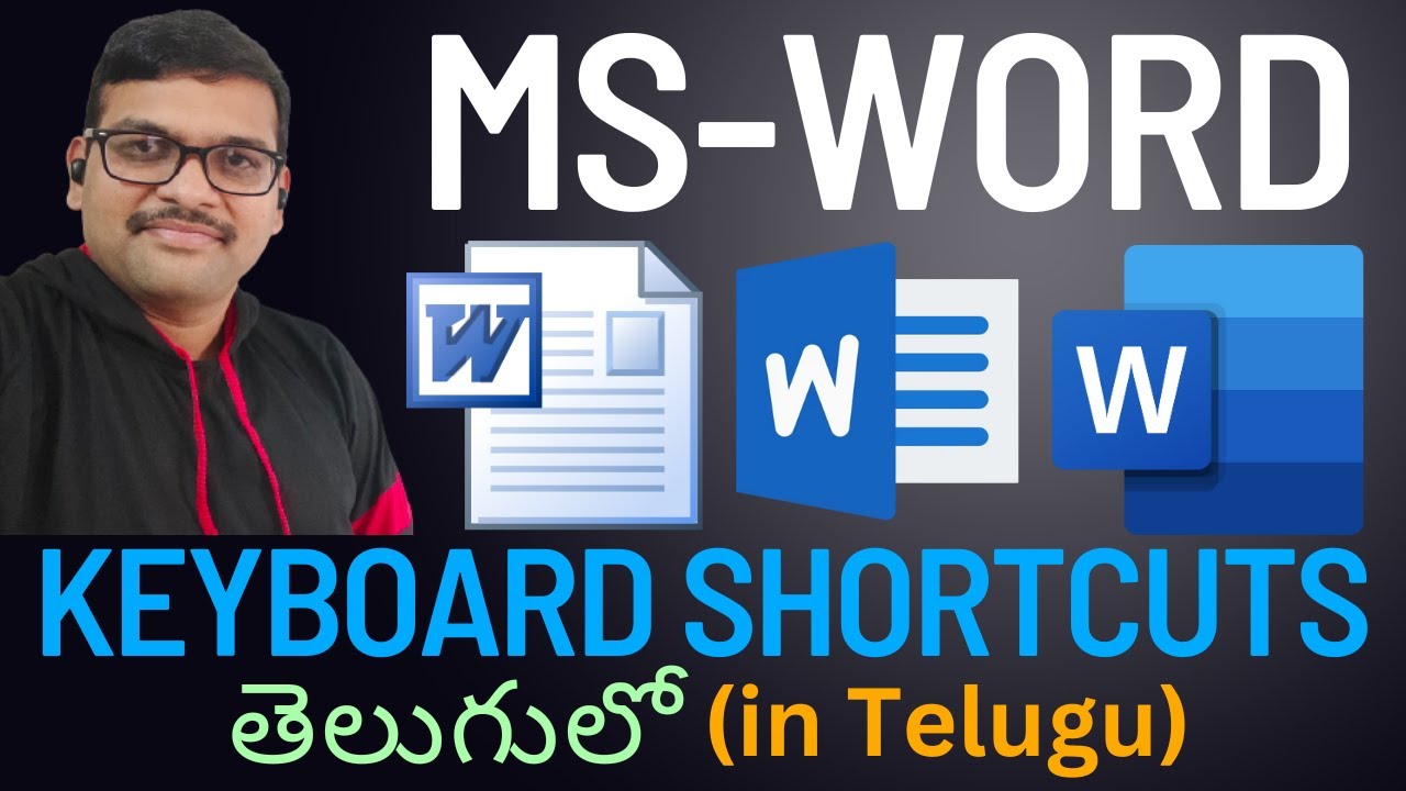 తెలుగులో MS Word Keyboard Shortcuts || Typing Skills Improve చేసుకోండి!