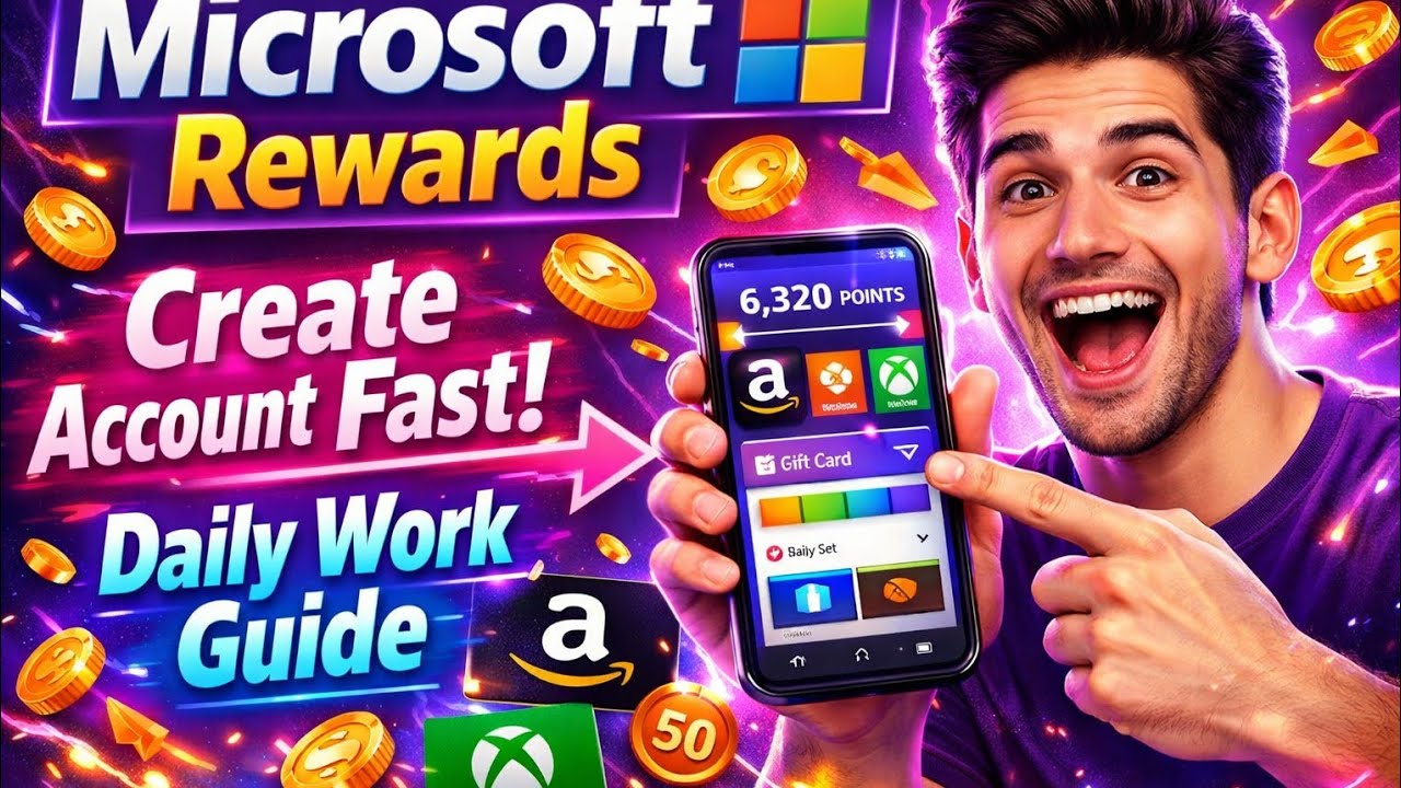 Microsoft Rewards Guide 2026 | Account Create + Daily Work Tips for Easy Points!