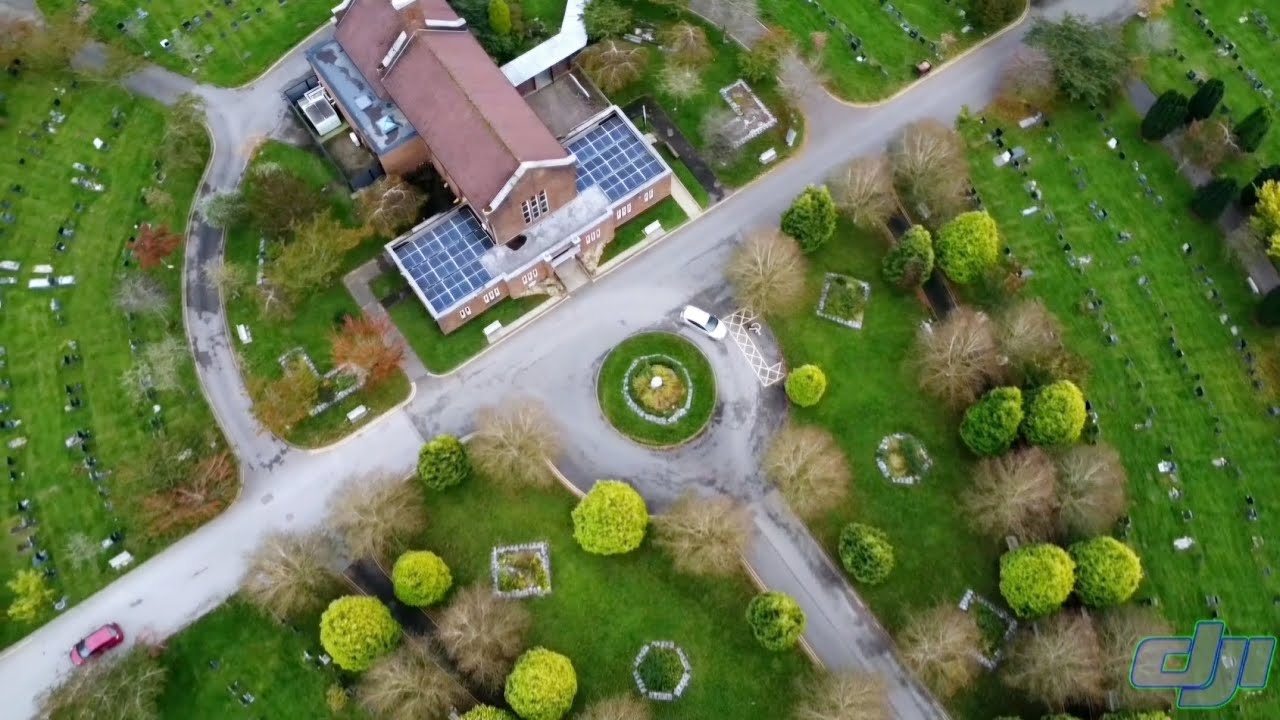 Pleasington crematorium and surrounding playing fields Blackburn