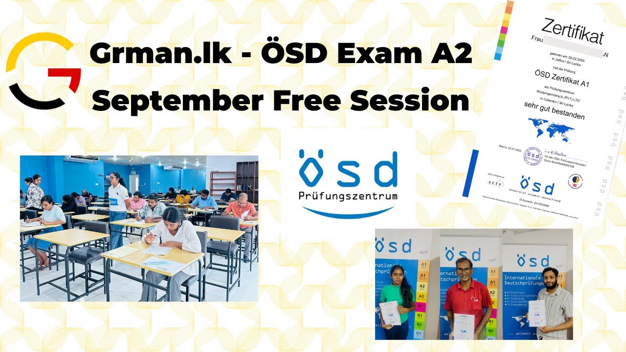 Grman.lk – German A2 Course | Free ÖSD A2 September Session
