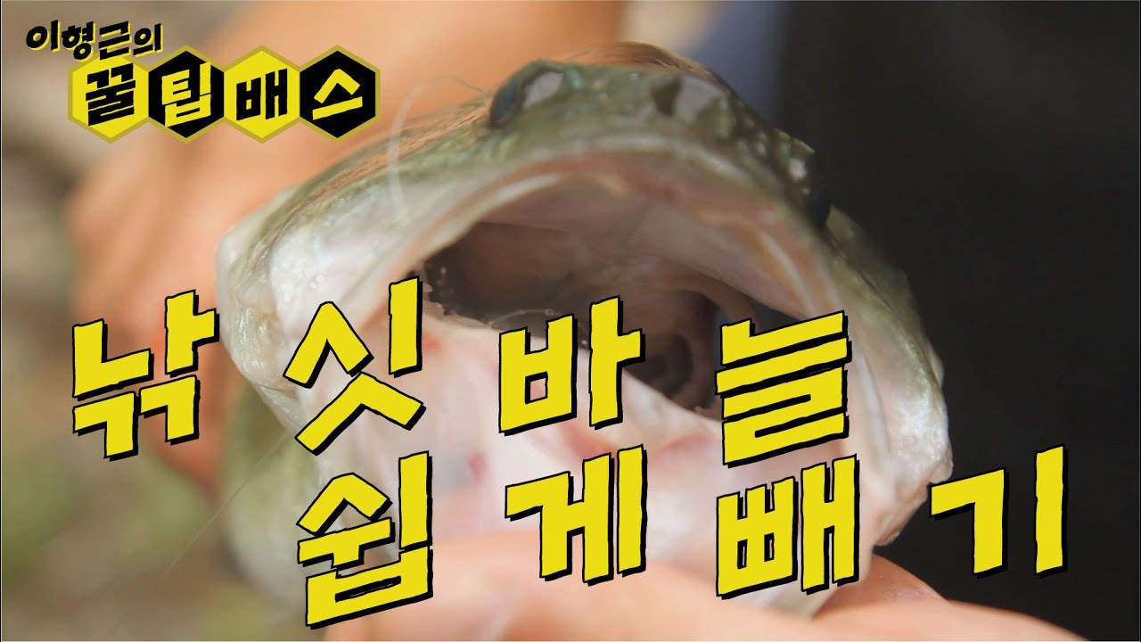 [꿀팁배스 Ep36] 배스낚시 낚싯바늘 쉽게 빼기 Easy Removal of Fishing Hooks in Throat