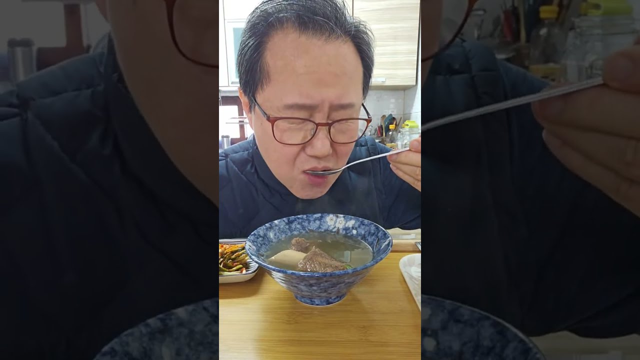 갈비탕이 미쳤어요!!!#갈비탕 #점심식사 #동생 