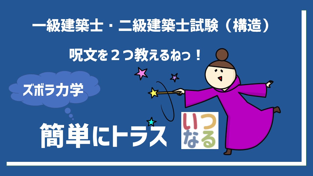 一級建築士　二級建築士【027】構造　トラス
