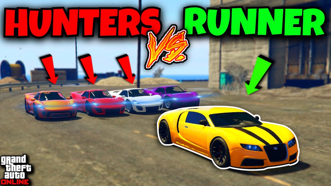 ADDER vs 4 PFISTER 811's! GTA 5 Manhunt