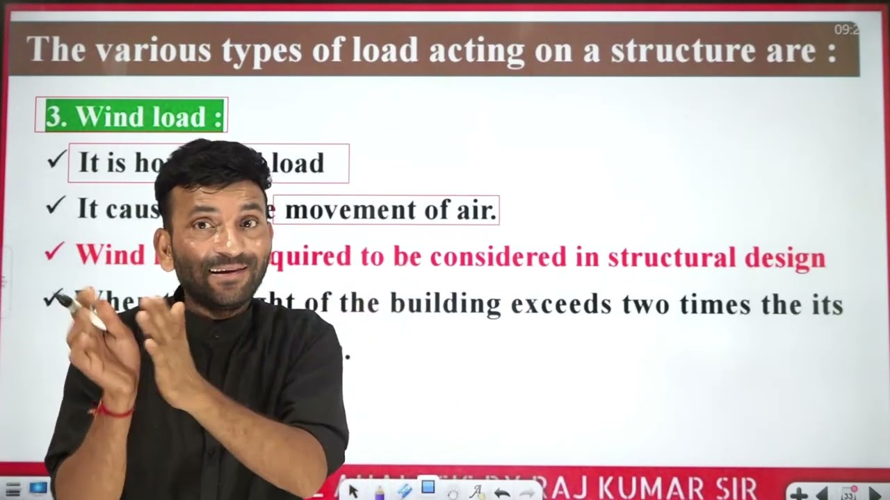 3  Types of Load & Loading || Theory of Structure #civilengineering #ese