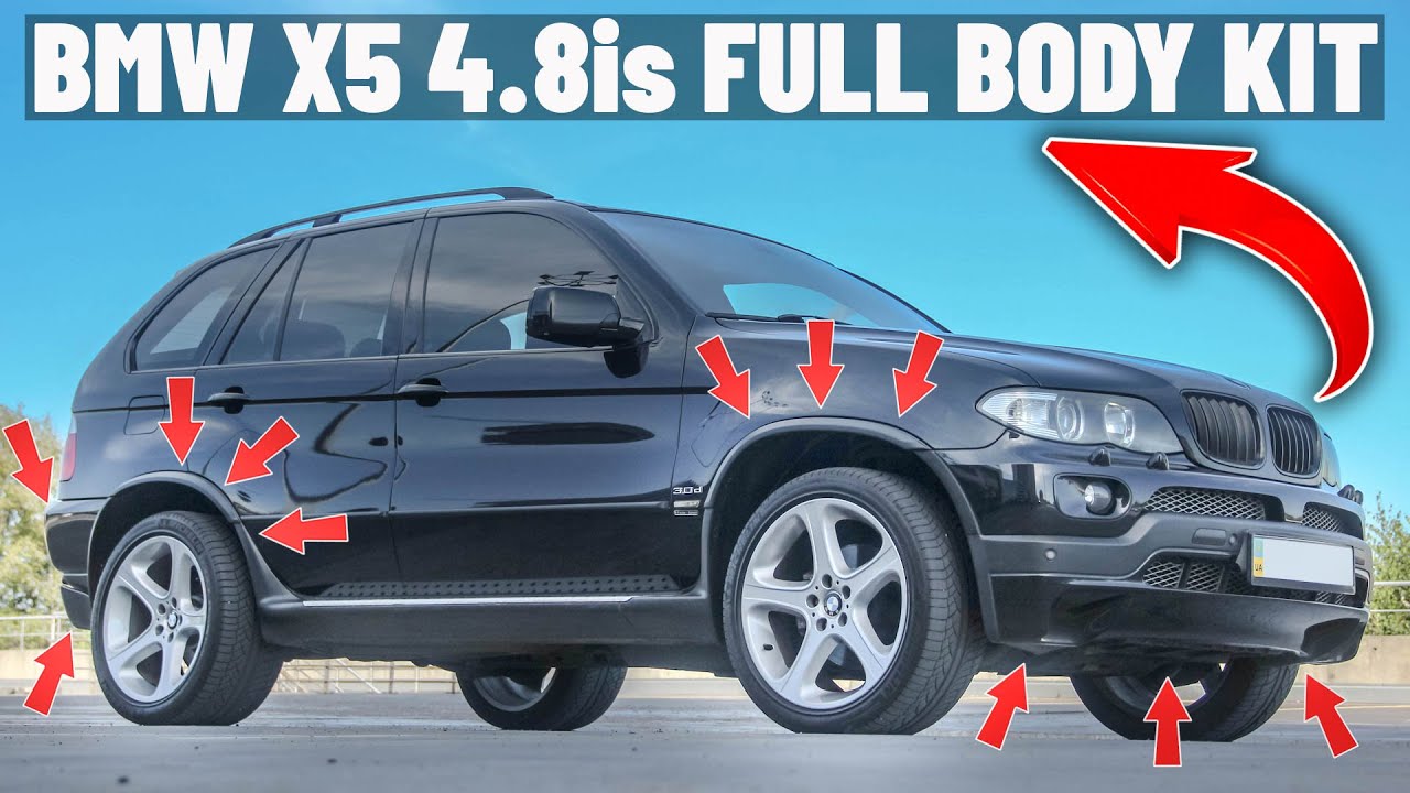 👉Как установить обвес BMW X5 E53 4.8is Full Body Kit Install