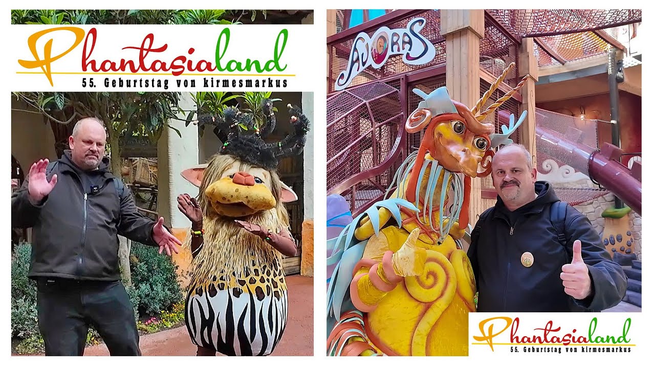 Phantasialand 2024, 55. Geburtstag von kirmesmarkus Vlog mit allen Neuheiten, Spaß, Comedy und mehr