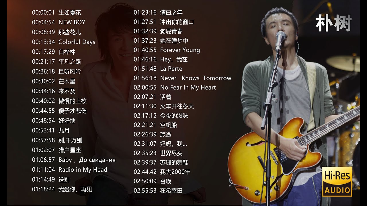 朴树-经典歌曲39首合集【无损高音质】