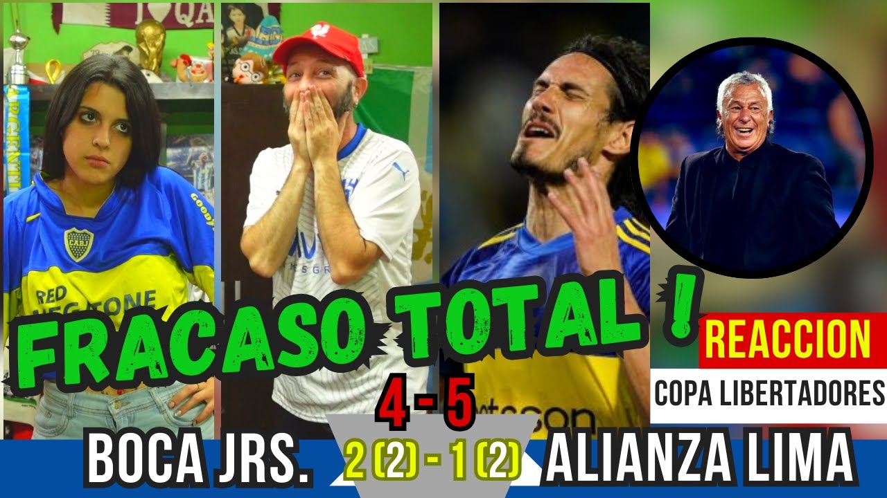 BOCA 2 ( 4 ) vs ALIANZA LIMA 1 ( 5 )  - Reacciones de Hinchas de River y Boca - Copa Libertadores