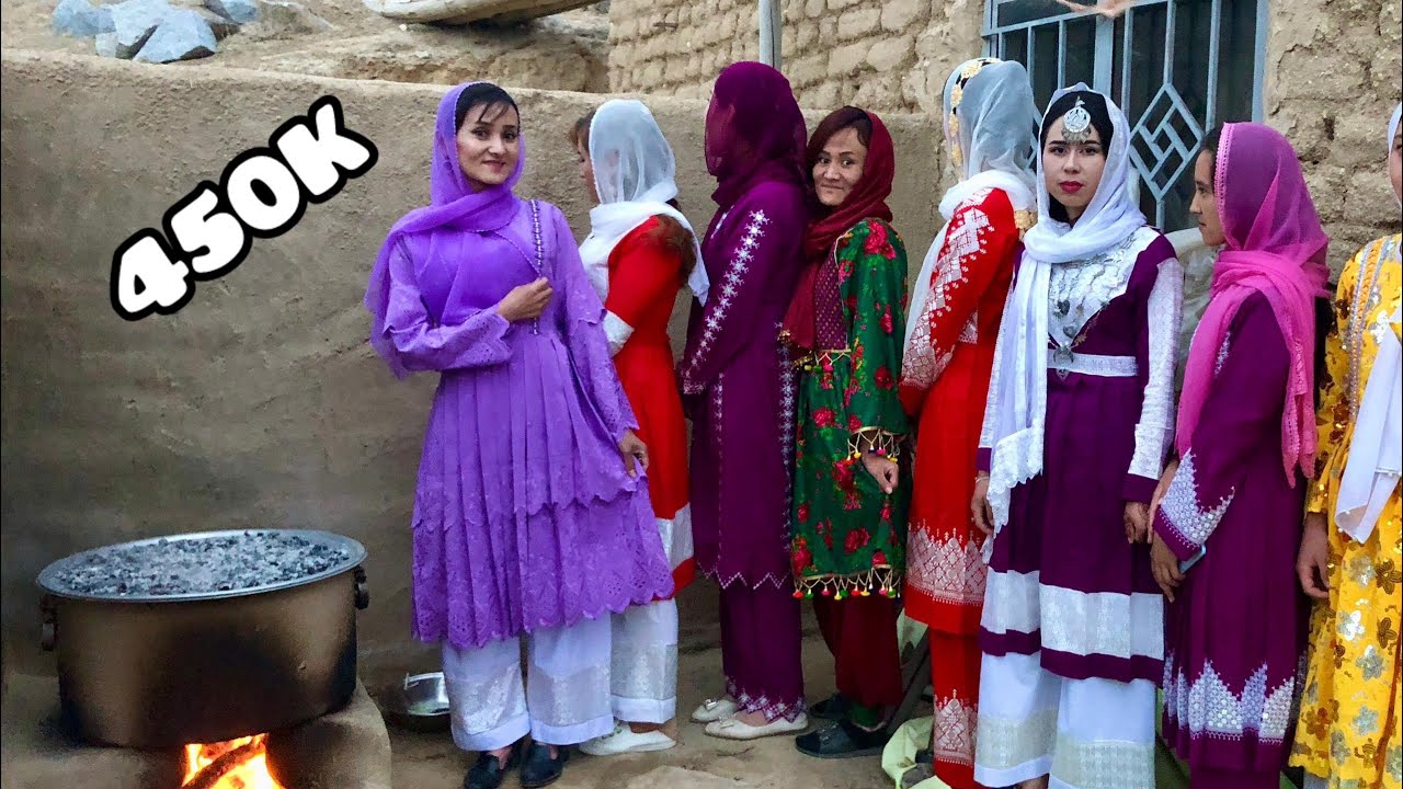 Celebrating the New Year in the village of Afghanistan &Cooking Biryani with Friends