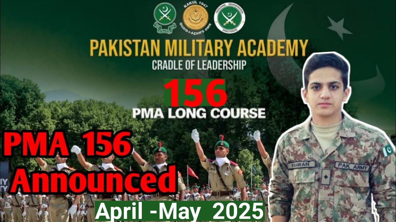 156 PMA Long Course Online Registration | join pak army through pma long course