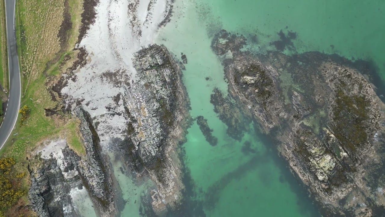 ARISAIG & TRAIGH BEACHES, SCOTLAND - APRIL 2023 - DRONE WITH A VIEW - {4K} DRONE FOOTAGE