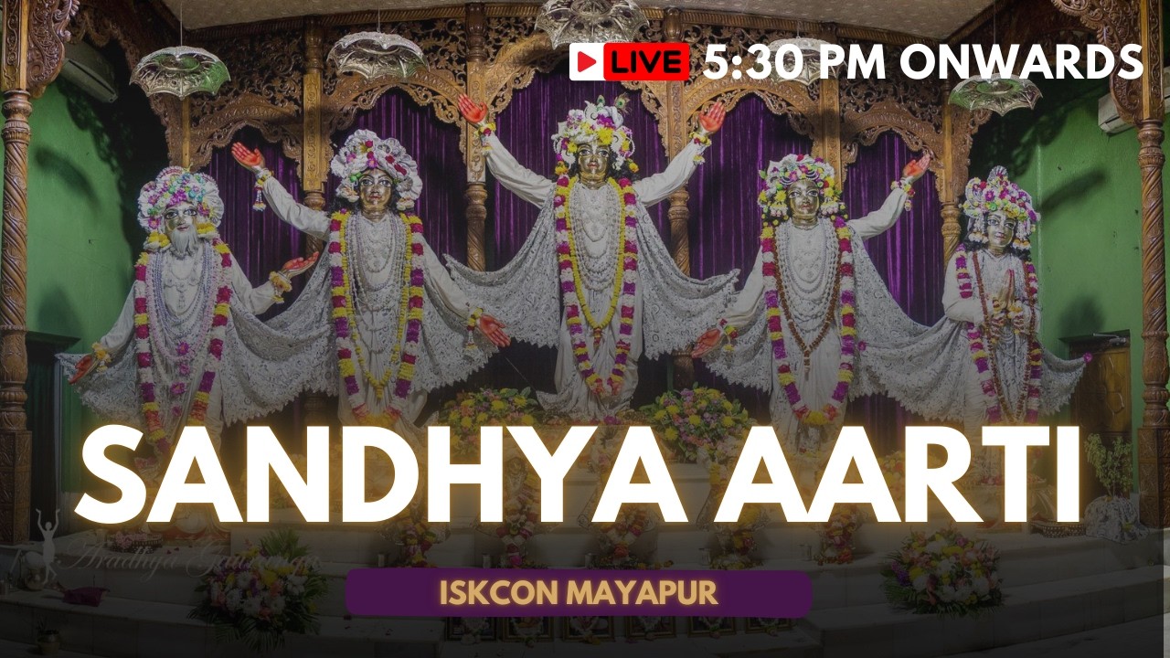 ISKCON DELHI LIVE SANDHYA AARTI @ISKCONVrndavan @iskcondelhitv @ISKCONDwarka
