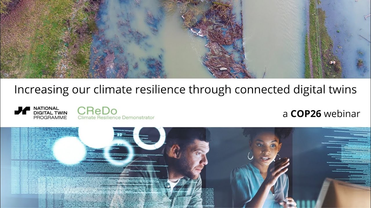 'Increasing our climate resilience through connected digital twins': NDTp's CReDo COP26 webinar