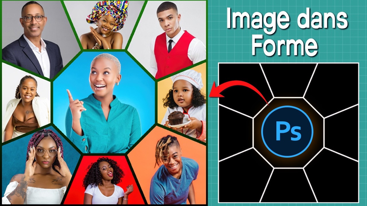 Comment insérer les images dans une forme sur Photoshop