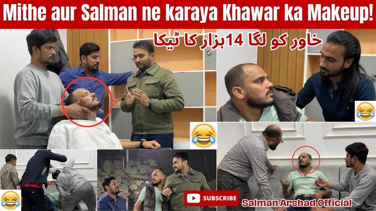 Mithe aur Salman ne karaya Khawar ka Makeup ! Shugliyaat With Salman Arshad Official - Best Episode