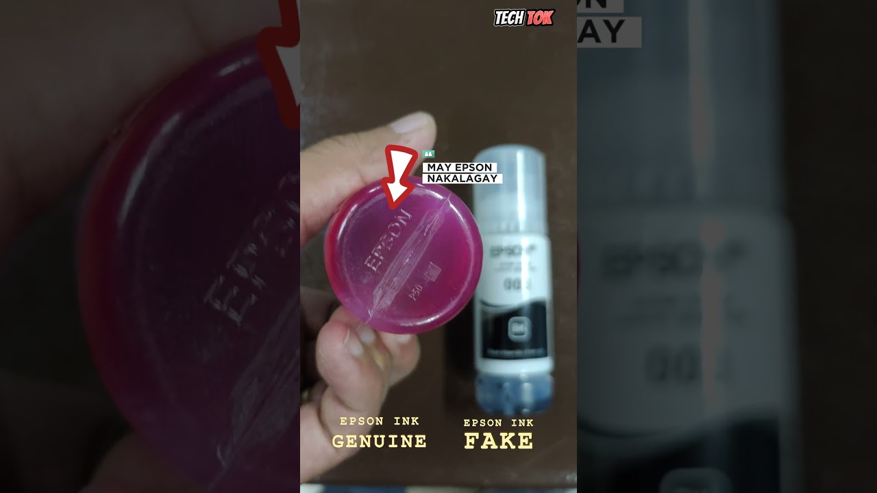 HOW TO CHECK EPSON INK GENUINE AND FAKE