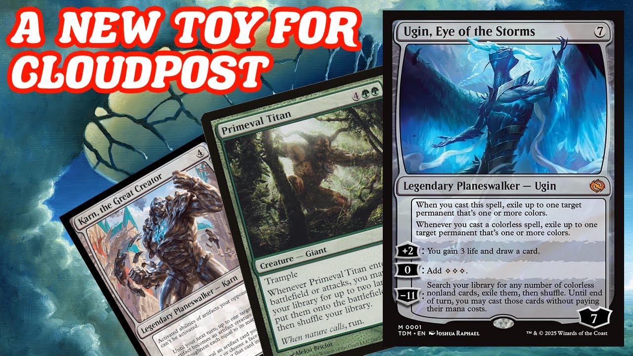 A NEW TOY FOR CLOUDPOST! Legacy Mono-green Big Mana deck with Ugin, Eye of the Storms MTG