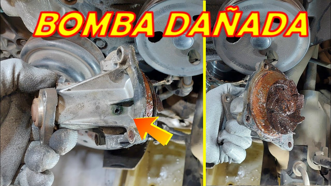 Cambio de bomba de agua, banda, tensor y refrigerante  (chevrolet s10)