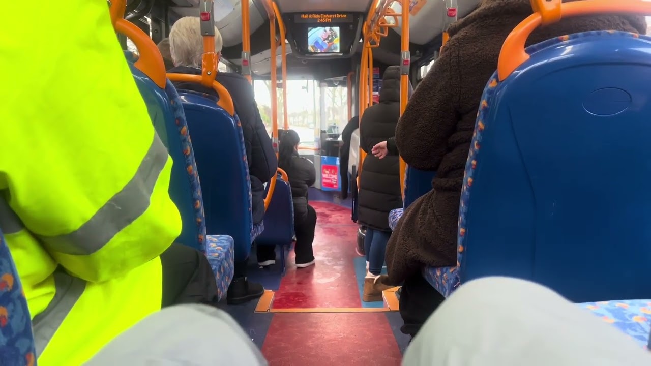 (ASMR Engine + Good Performance) Journey on Route 193 Stagecoach London YY18TKT 37523 6/1/26