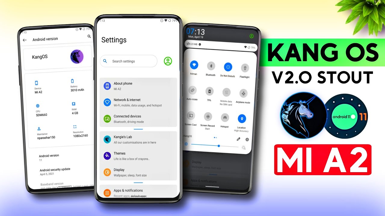 🦄KangOS v2.0 Stout Android 11 Official | Xiaomi Mi A2 (jasmine_sprout) | Hindi Tech Video