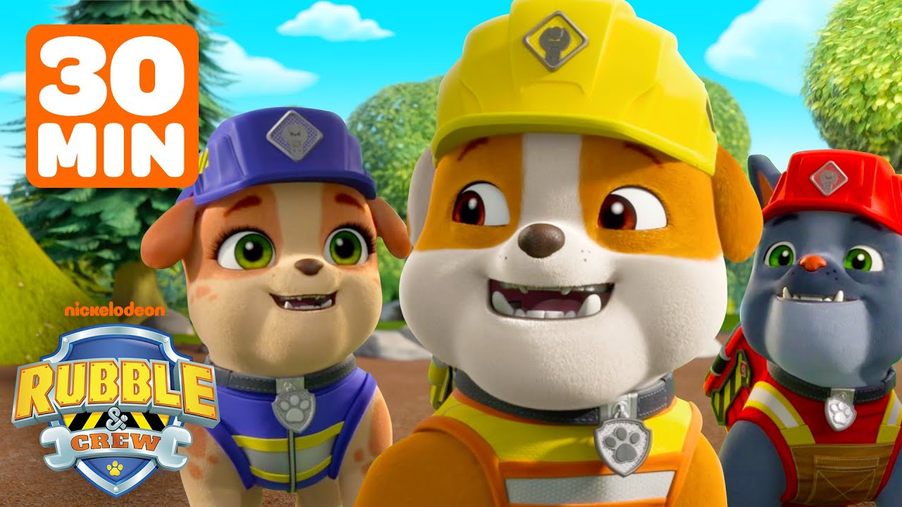 Лучшие моменты Rubble & Crew Wiggle & Wag! с Charger, Mix и Wheeler | Сборник