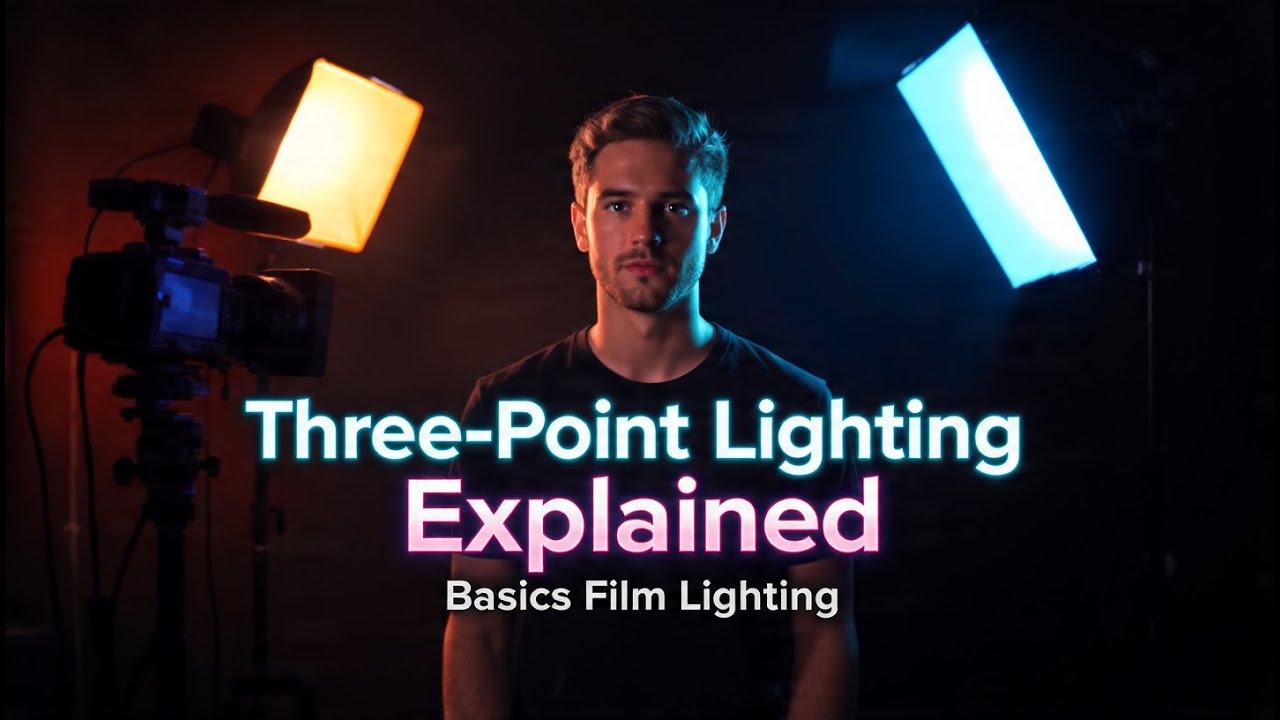 Three-Point Lighting Explained | Cinematic Lighting Basics Film Lighting Basics | Media Studies Pro
