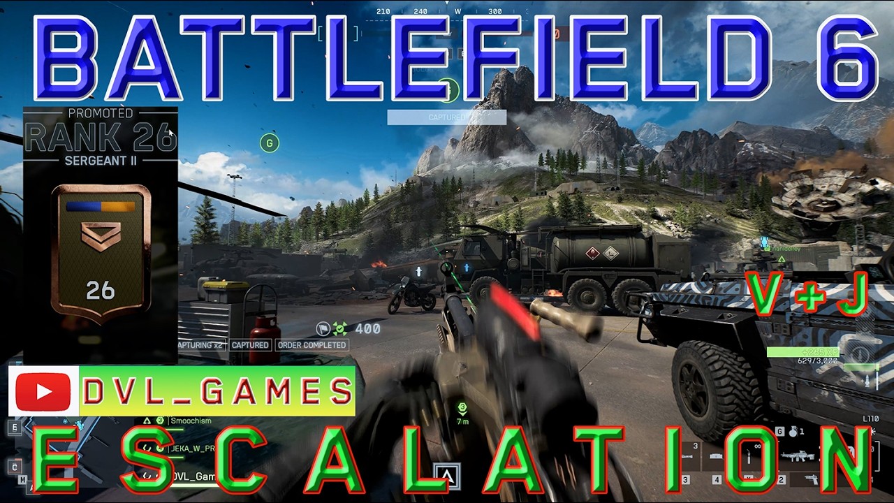 Играю с братом. Battlefield 6 map Contaminated. Escalation. Season 3. Victory 3-2.