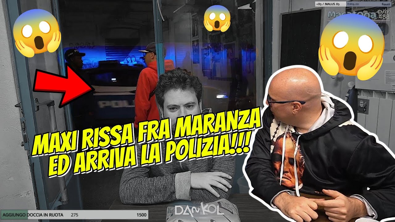MAXI RISSA FRA MARANZA ED ARRIVA LA POLIZIA IN VETRINA DA DANKOL!