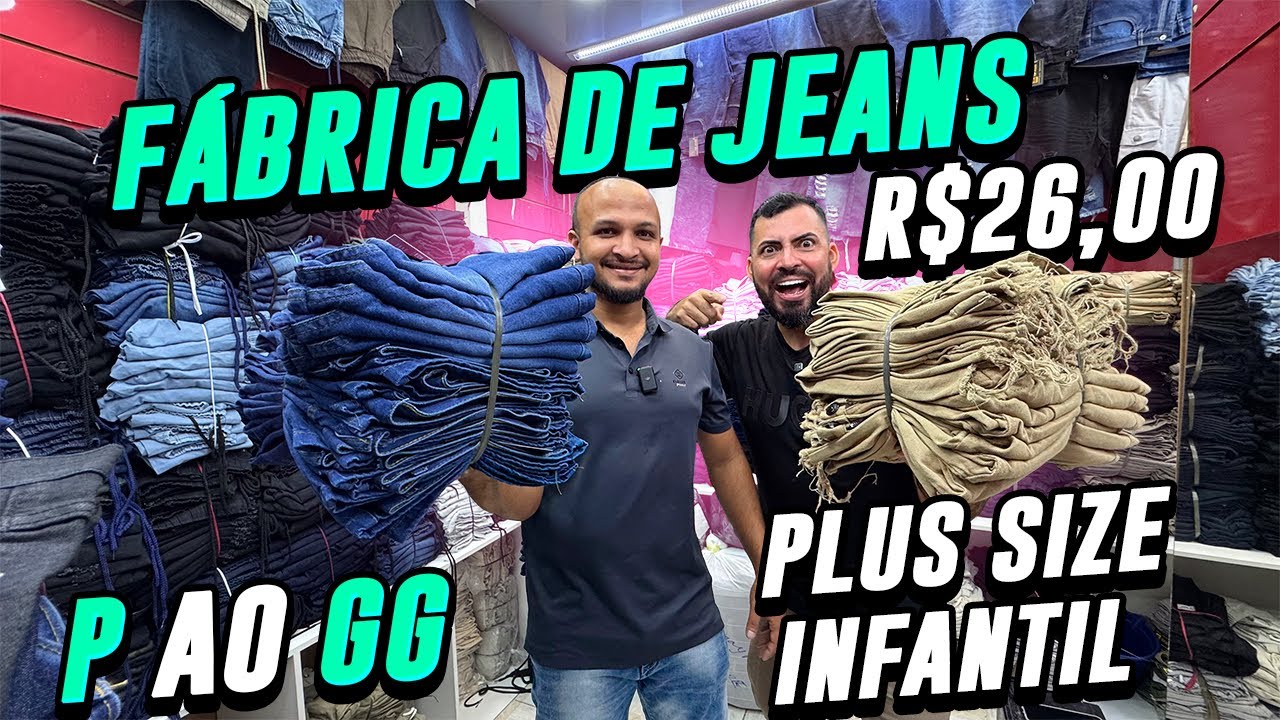 FÁBRICA DE JEANS PREMIUM NO BRÁS! MUITO BARATO PRA REVENDER! ATACADO E VAREJO