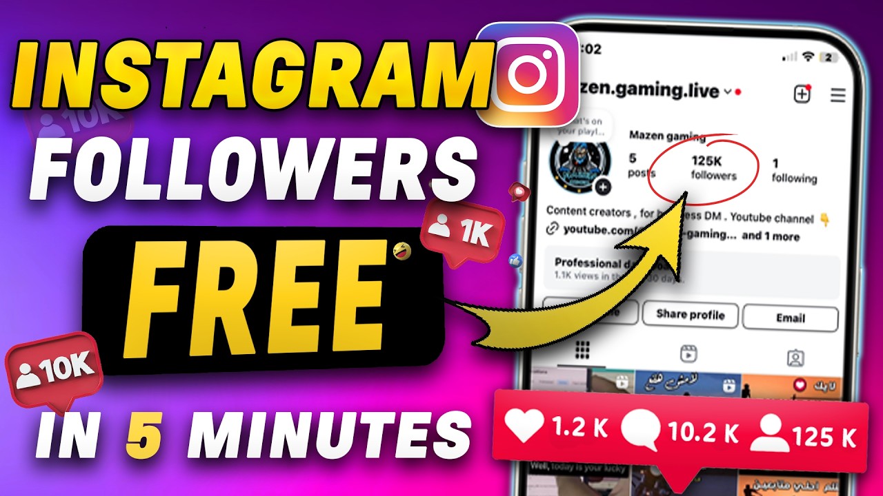 Free Instagram Followers❤️(Working 100%✅)🚀How to increase followers on Instagram