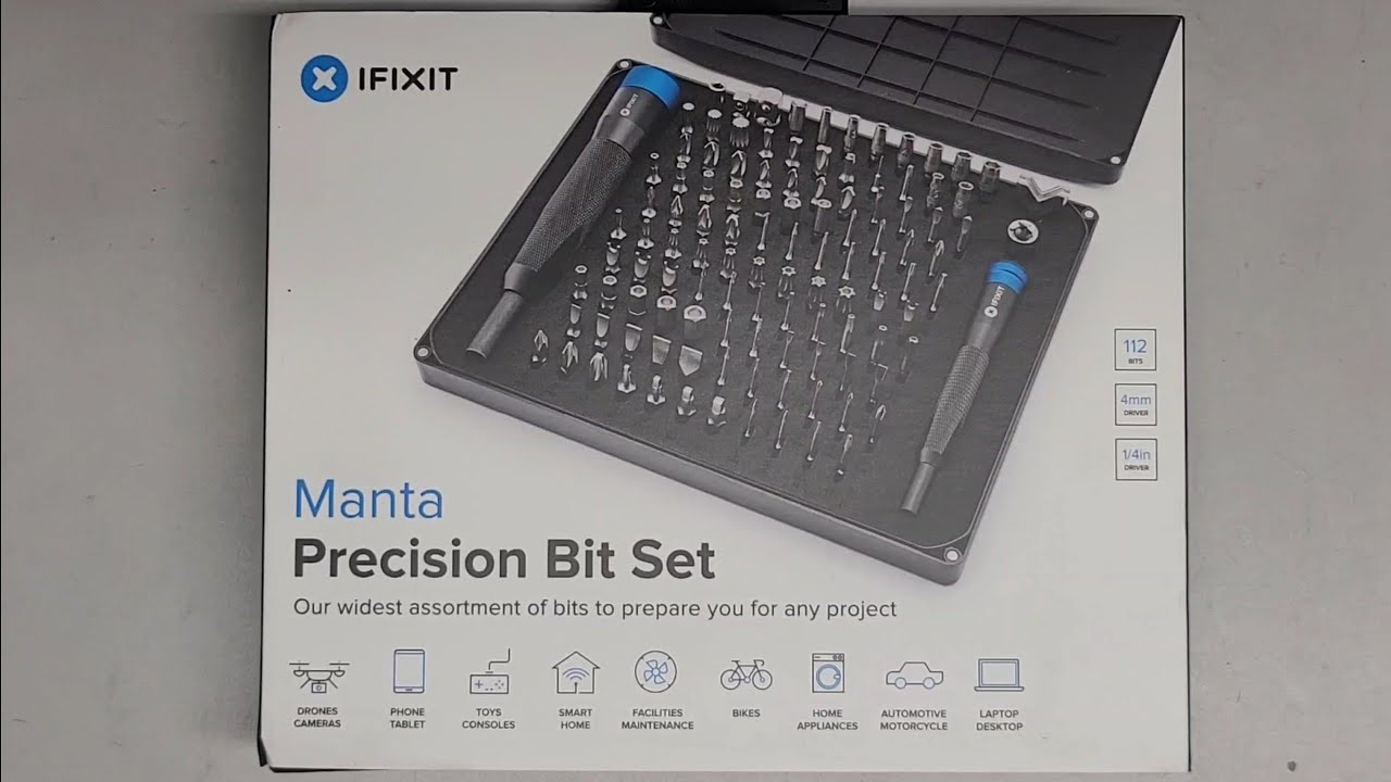 ifixit Manta Precision Bit Set Unboxing Review Close Look