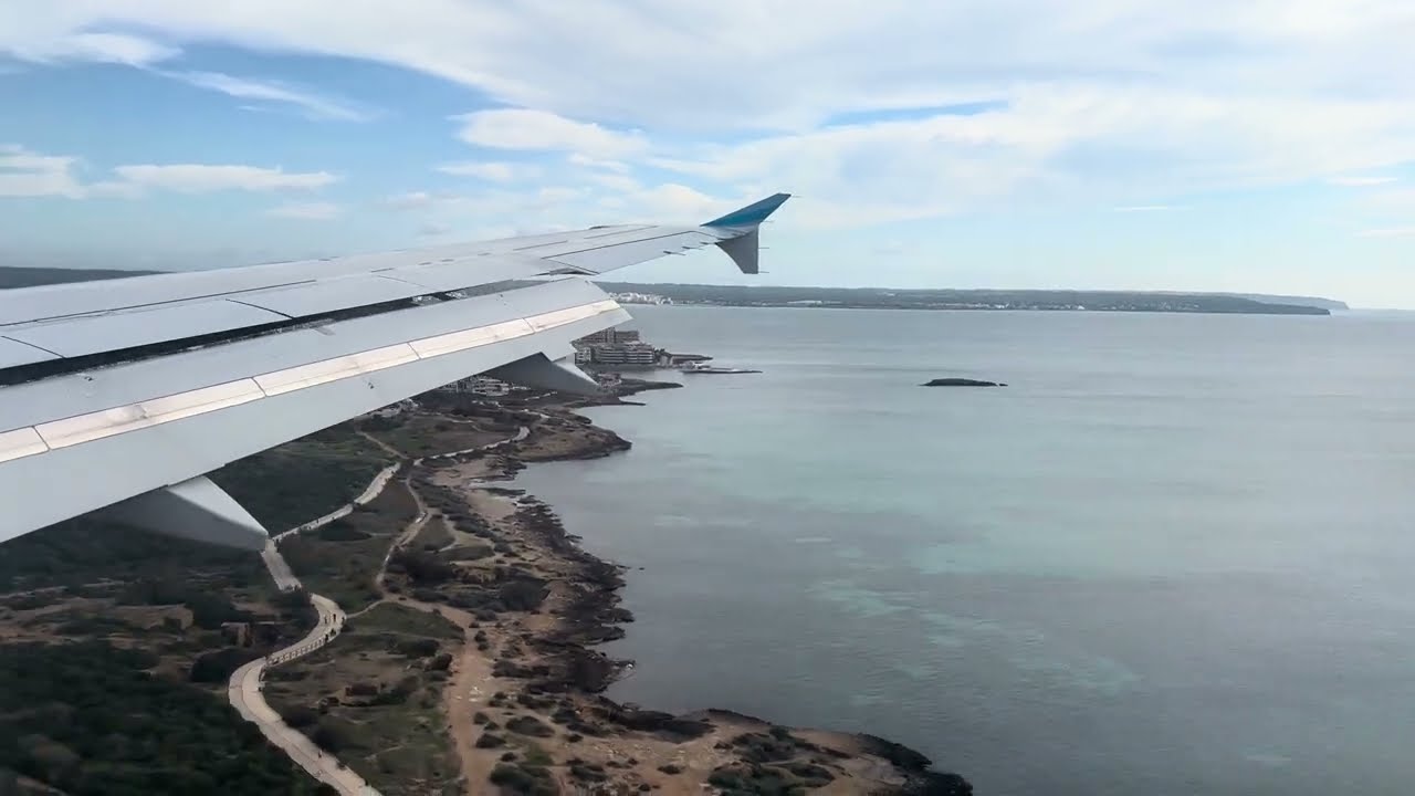 MALLORCA - Landeanflug mit Eurowings auf Flughafen Palma de Mallorca (PMI)
