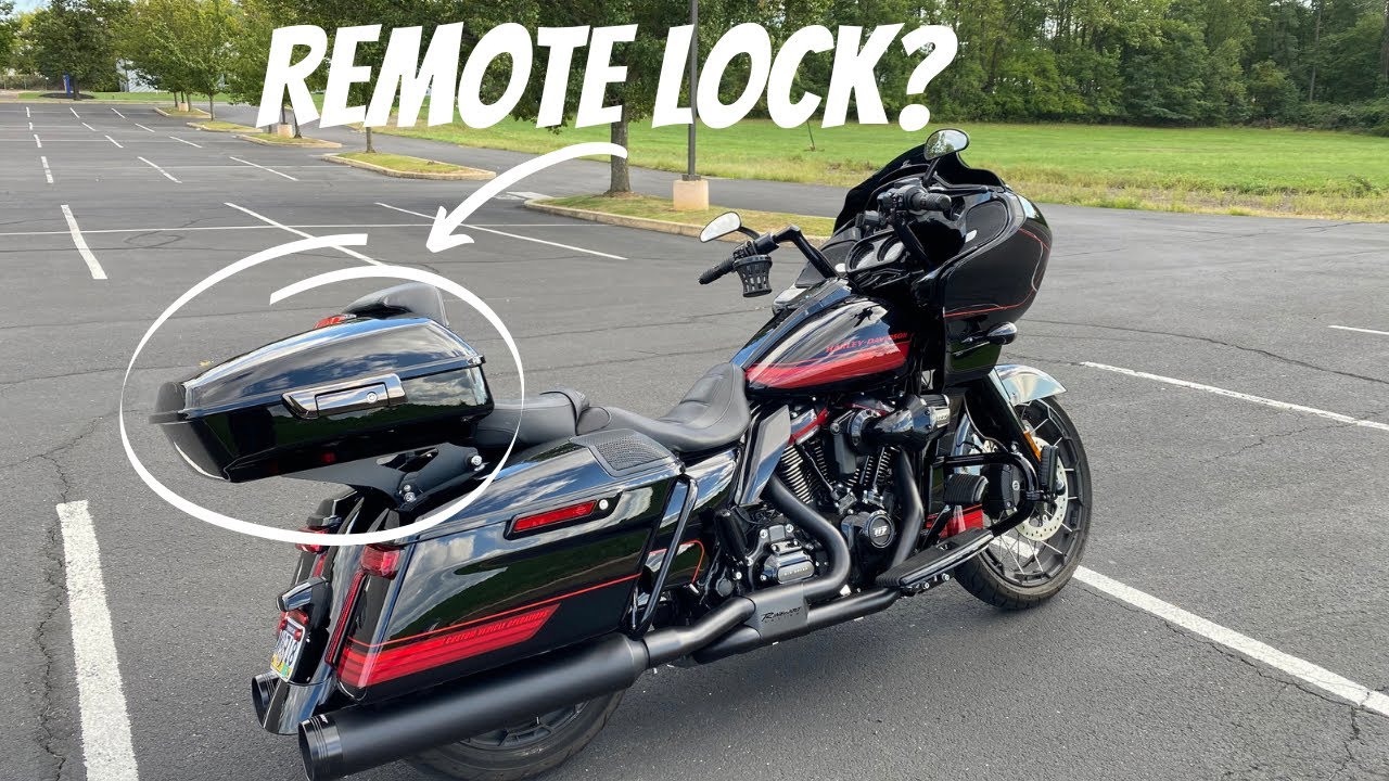 Remote Lock Installed! #harleydavidson #roadglidecvo #tourpack