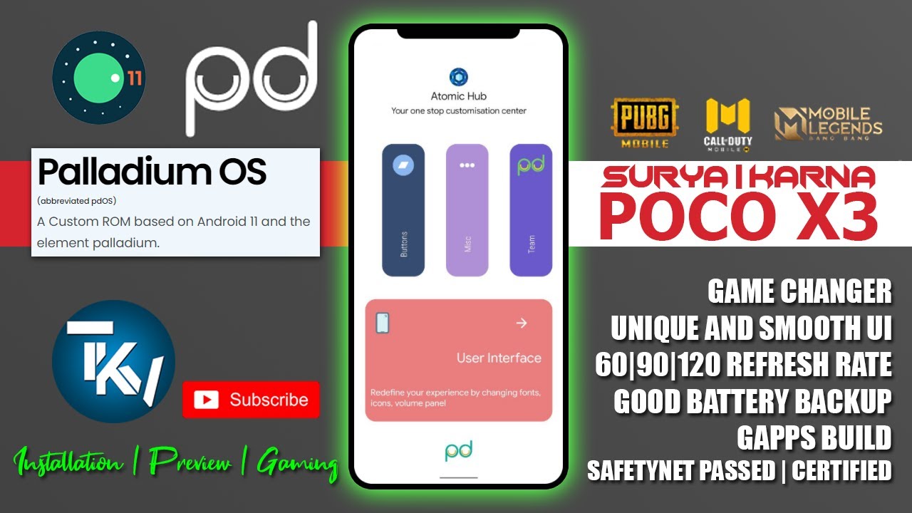 INSTALL PALLADIUM OS 1.1 | POCO X3 | UNIQUE CUSTOMIZATION AND UI | GAME CHANGER ROM Tech Ken Vlogs