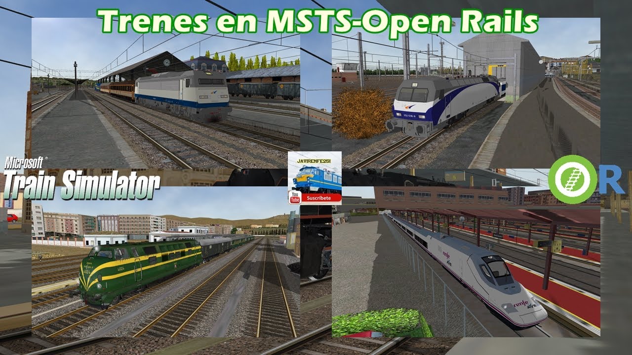 🚂Trenes en MSTS/Open Rails, simulador de trenes, juego de trenes🚂
