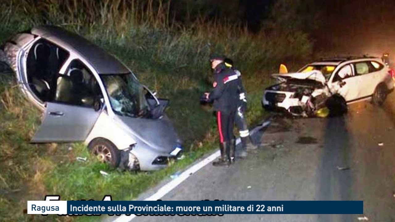 Ragusa, incidente sulla Provinciale: muore un militare di 22 anni