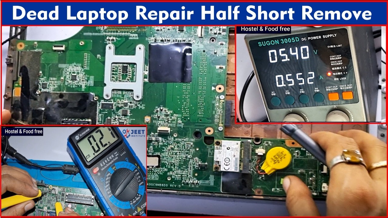 Laptop RepairTraining course | dead laptop repair |half short remove | #laptoprepairingcoursenearme