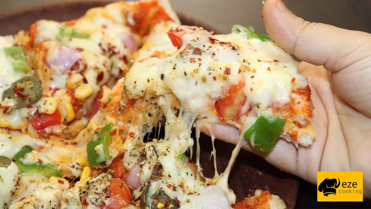 Cheese burst bread pizza recipe || No oven No Kadai || Cheese burst pizza recipe in hindi