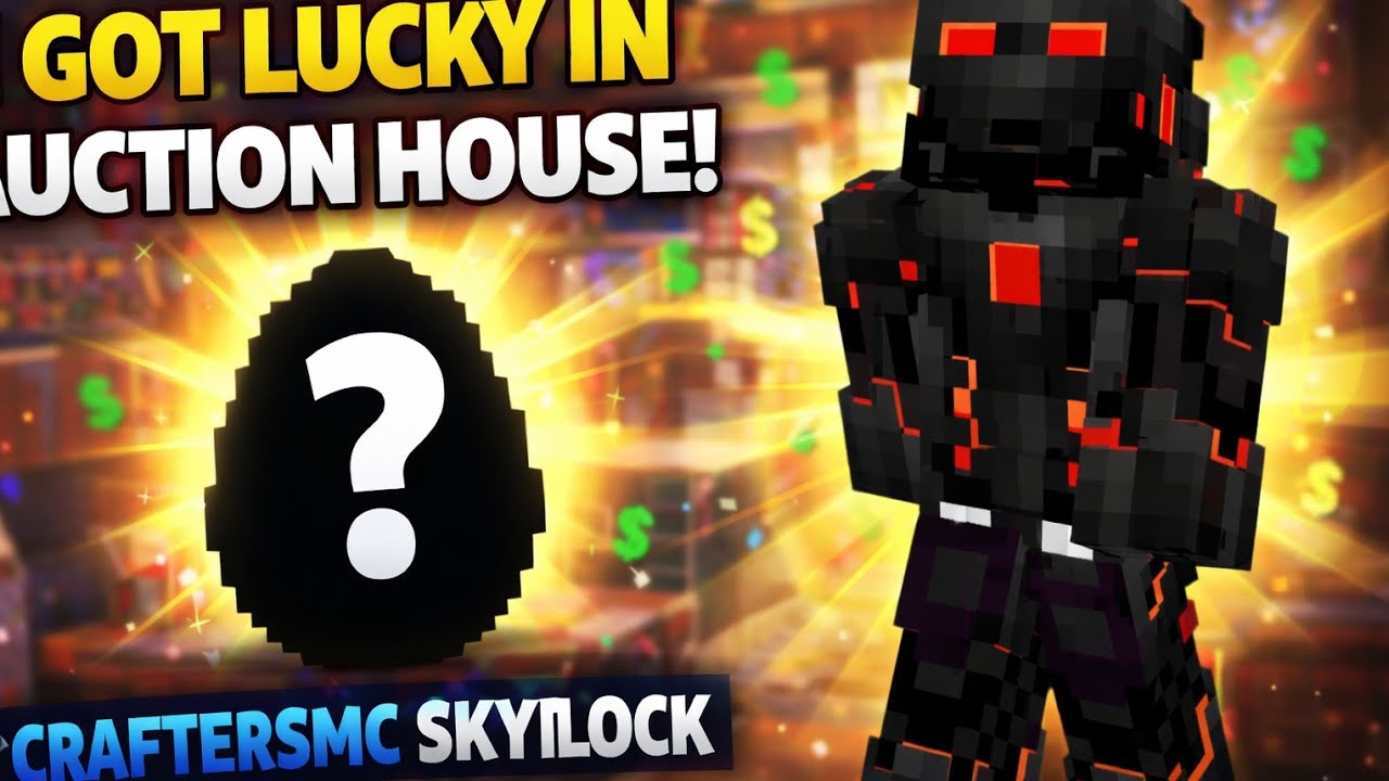 I got lucky in Auction House in Craftersmc skyblock 