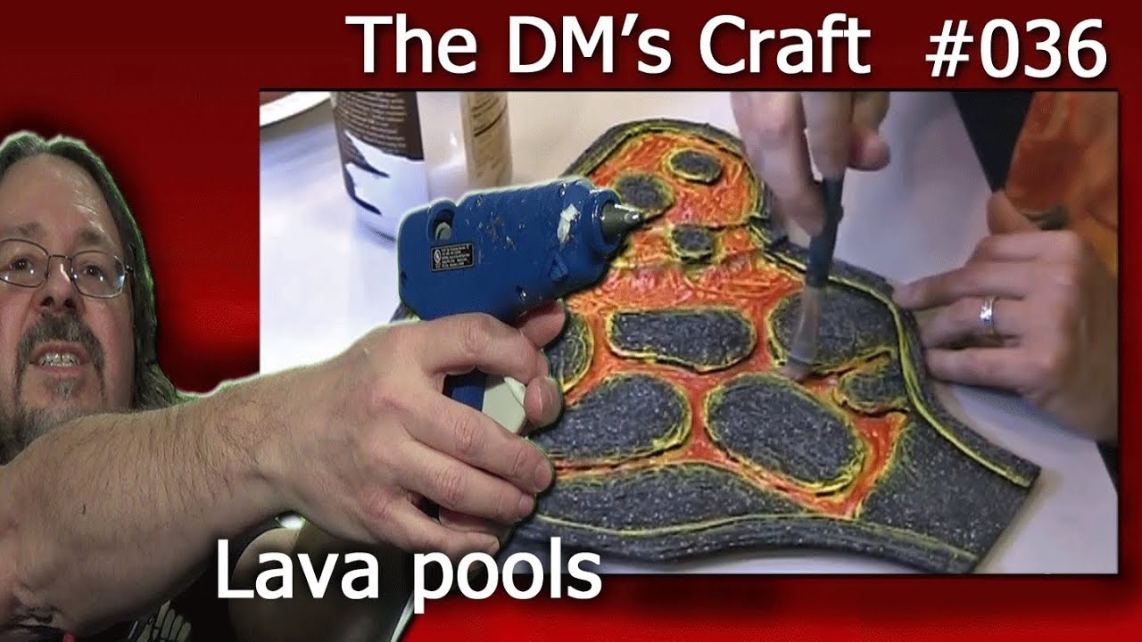 Add lava to your crafted D&D tiles (The DMs Craft, EP 36)