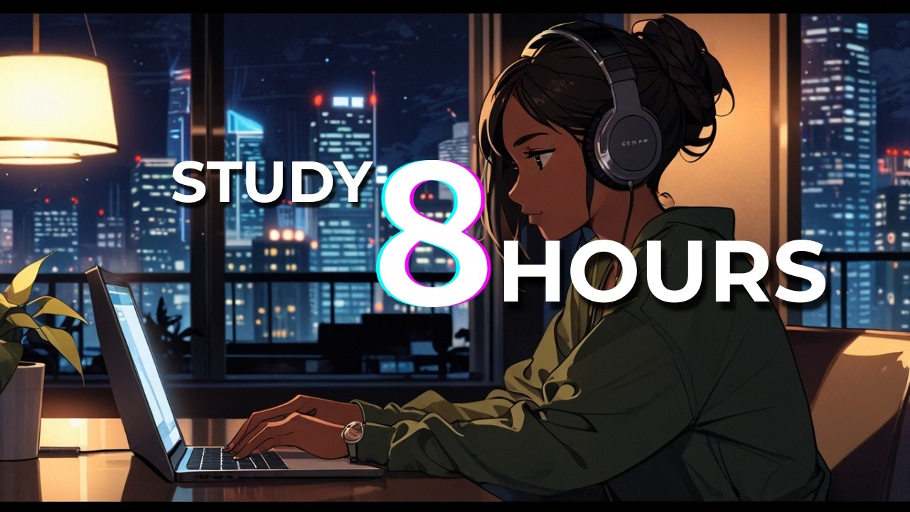 Night Study LoFi – 8 Hour Deep Focus Music | City Reflections Vol.1