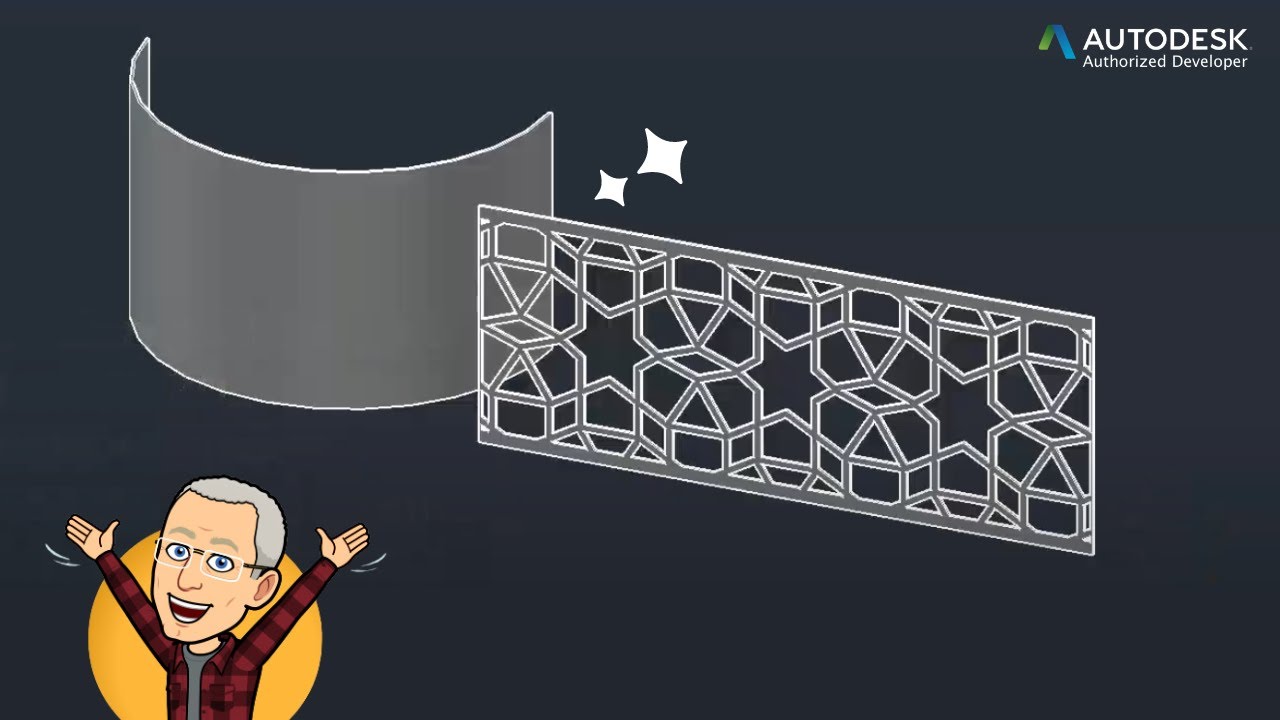 How to wrap a panel around a cylinder using AutoCAD and Analyzer CAD - Lesson 20