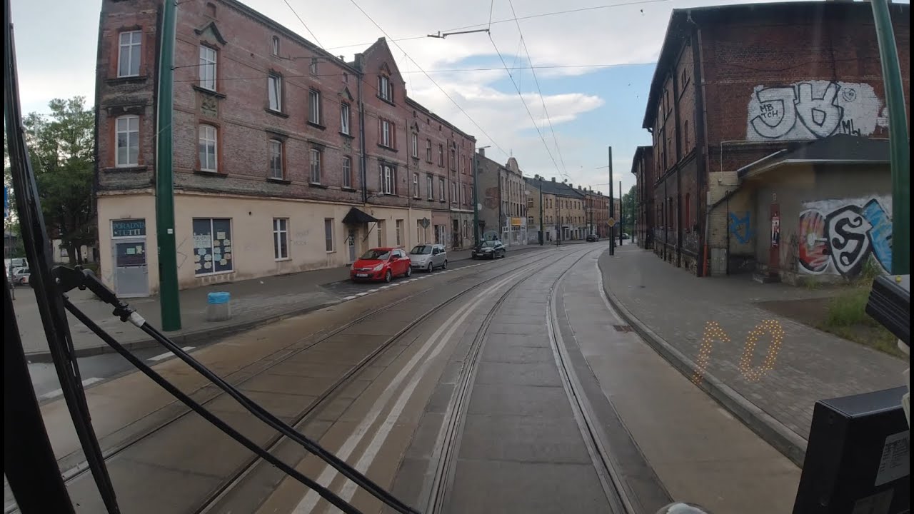 Silesian Trams | Tramwaje Śląskie - Linia 17 | Ruda Śląska Chebzie Pętla - Chorzów Rynek | 4K