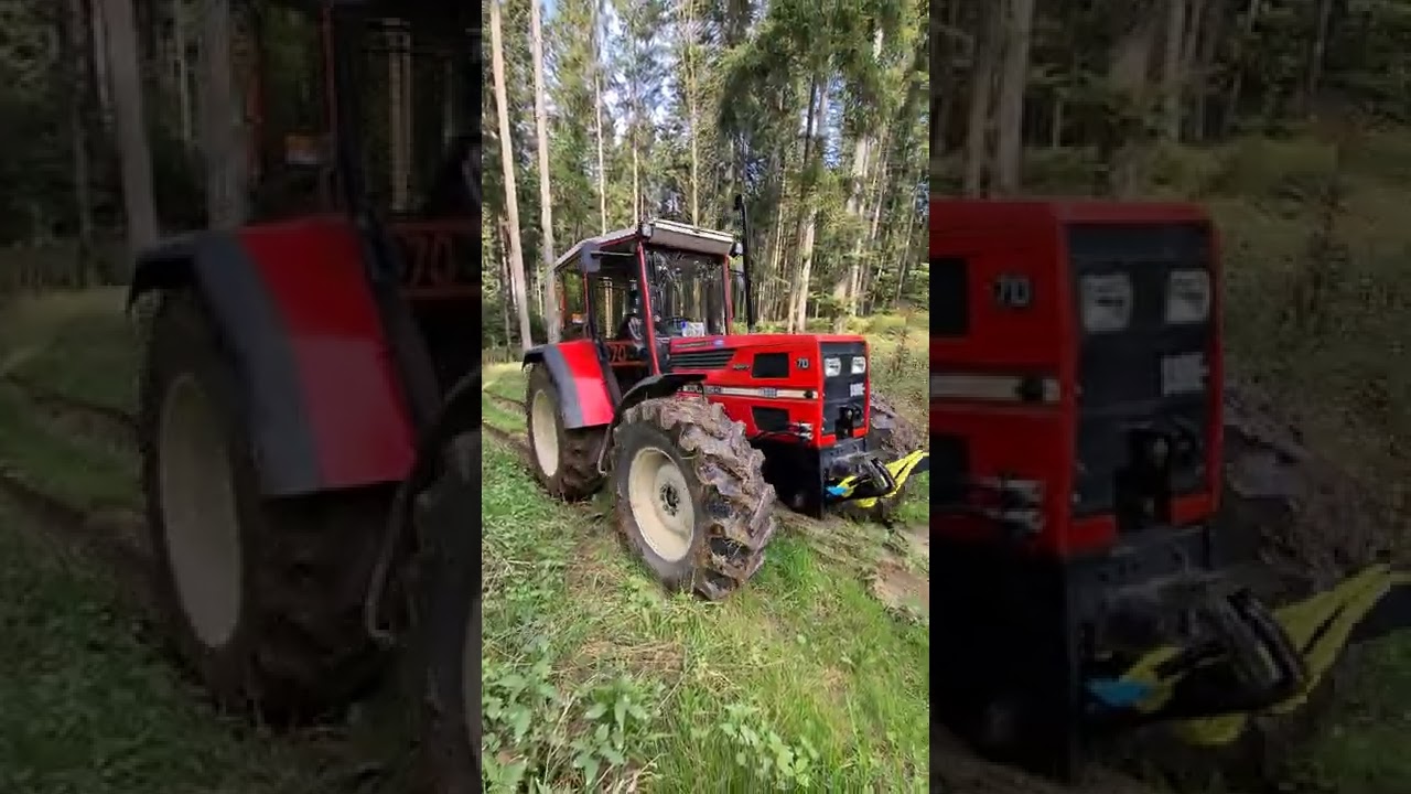SAME Explorer 2 70 Testfahrt im Wald nach Reparatur Allradantrieb