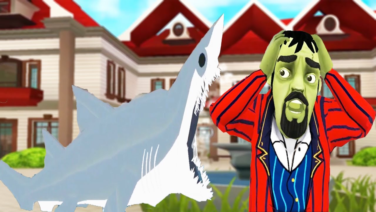 TUHAF ADAMA KÖPEK BALIĞI SALDIRDI Scary Stranger 3D Oyunu
